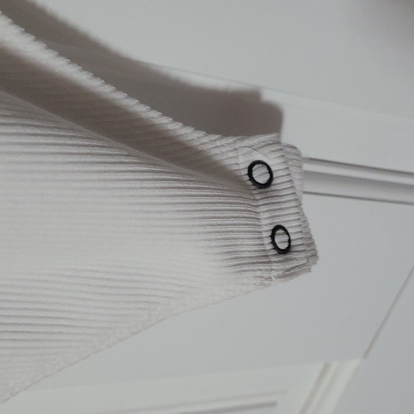 Express White Ruffle Ribbed Bodysuit - Picture 4 of 6